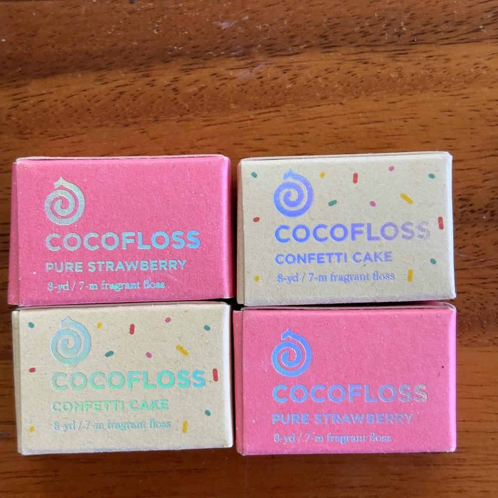 Pure Strawberry and Confetti Cake Floss Set